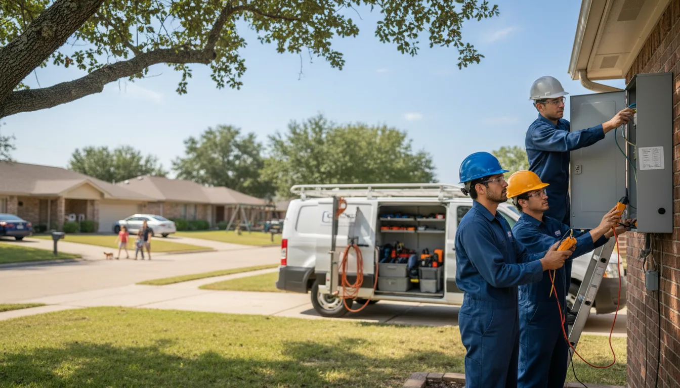 Certified electrician providing emergency electrical services in Marshall, AR